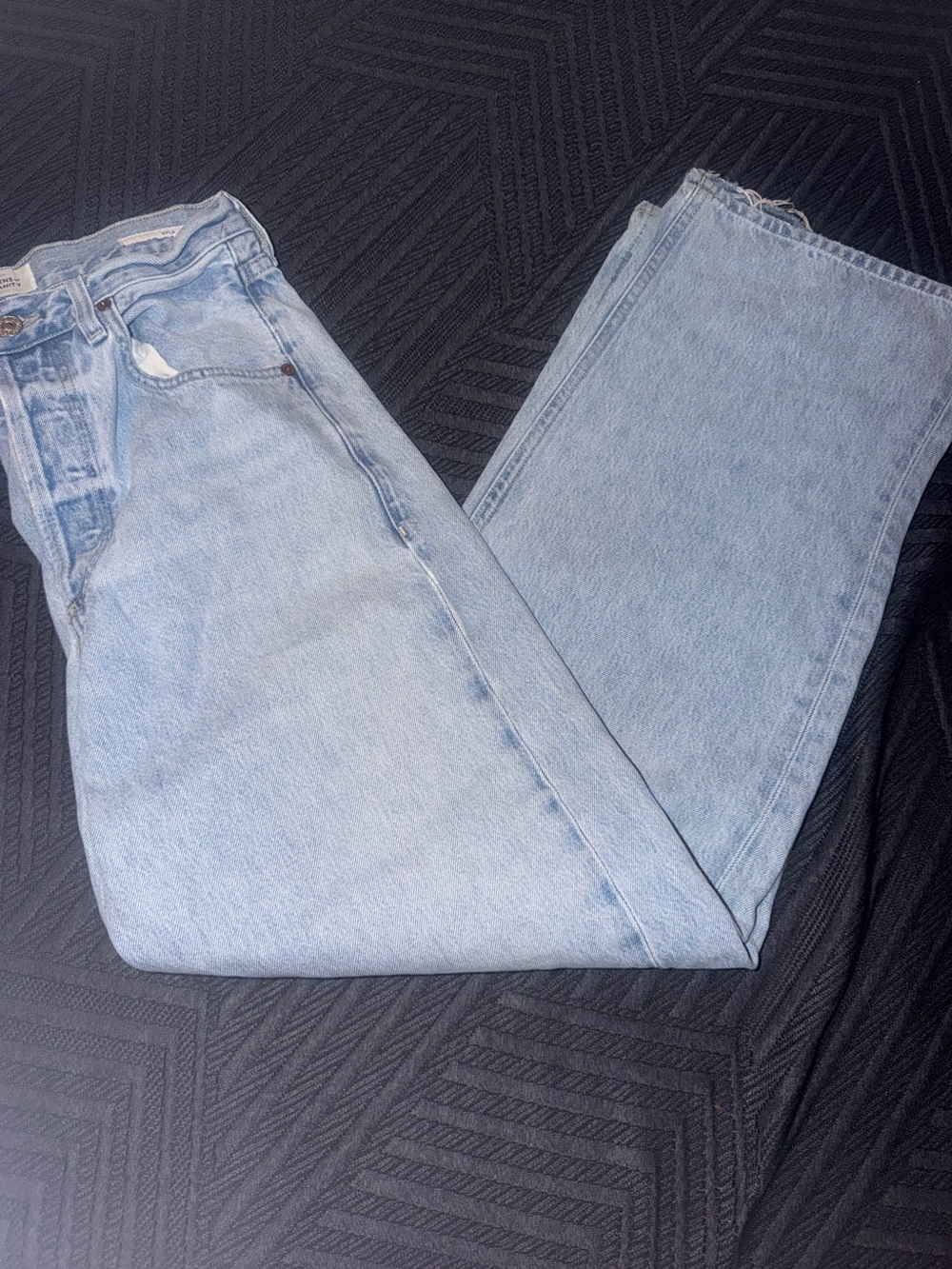 Citizens Of Humanity Ayla Light Blue Straight Leg Women's Jeans - Picture 9 of 11